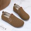 Womens Slip-On Casual Flat Shoes Breathable Mesh Comfortable Round Toe Low Heel Mom
