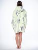 Bluza koc kocobluza 2w1 oversize kaptur gruba sherpa zielona w koale