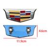 For Cadillac CT6 2025 Upgrade Front Grille Hood Logo 2PCS ABS Car Rear Trunk Door Emblem Sticker Styling Accessories AHZ1