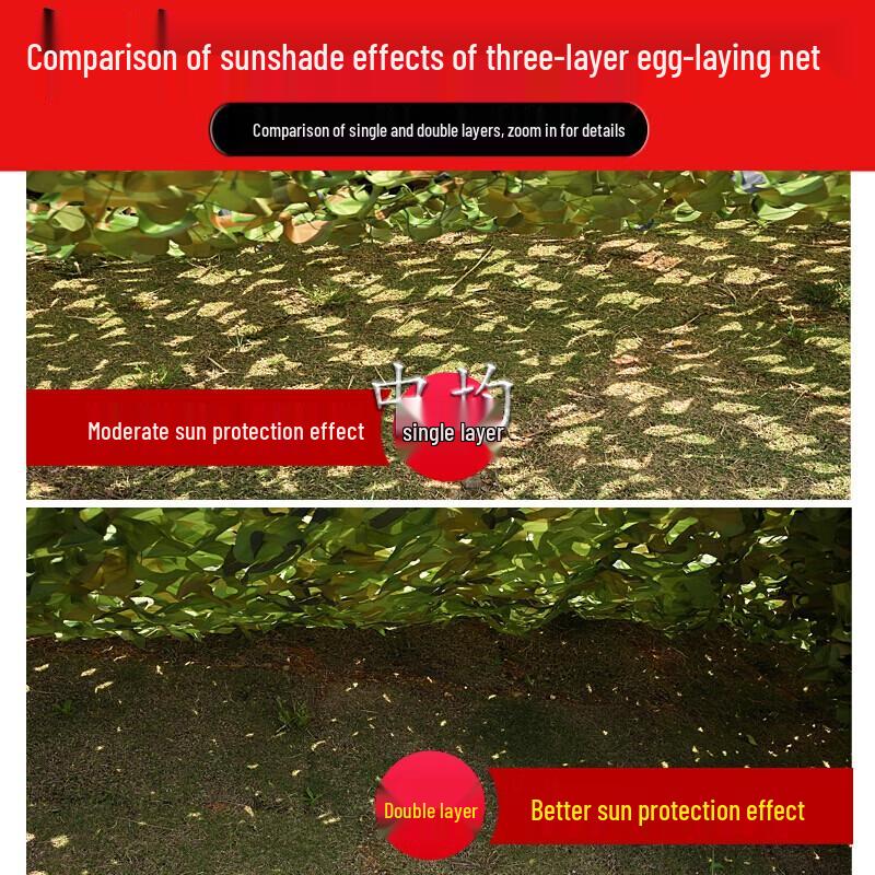 Fire-Resistant Anti-Radar 3-Layer Camouflage Net