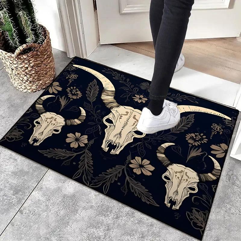 

Входной коврик Коврик для прихожей Входной коврик Кристаллический бархат С принтом Декоративный коврик 60 * 90cm