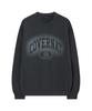 COVERNAT Spray Arch Logo Crew Neck Knit Charcoal