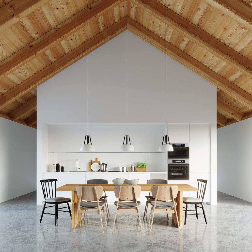 Lampa Wisząca Satura 1 E27 Biały Wood Lumilo 03.387.87