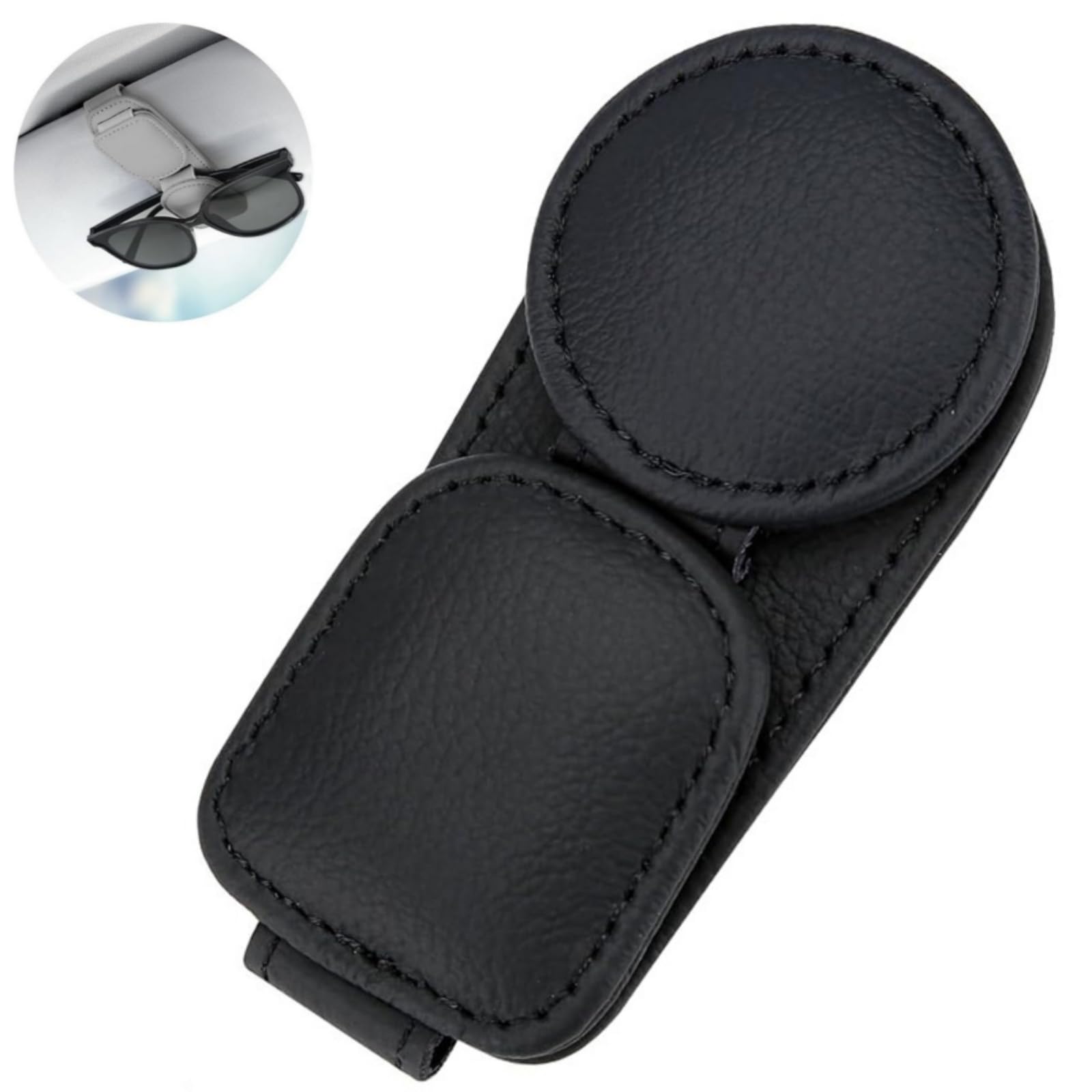 

Car Sunglasses Clip, Car Sunglasses Holder Sun Visor Glasses Clip Easy Installation Car Sunglasses чёрный