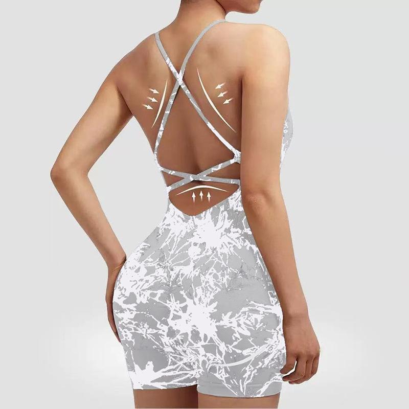 Vest Style Yoga Suit Jumpsuit Sexy Hip Hugging One-Piece New Sports Jumpsuit For Women