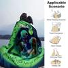 Custom 1pc Happy Halloween Night Blanket, Soft And Comfortable Blanket, Casual Warm, Camping Travel Blanket, Birthday Gift Q91089