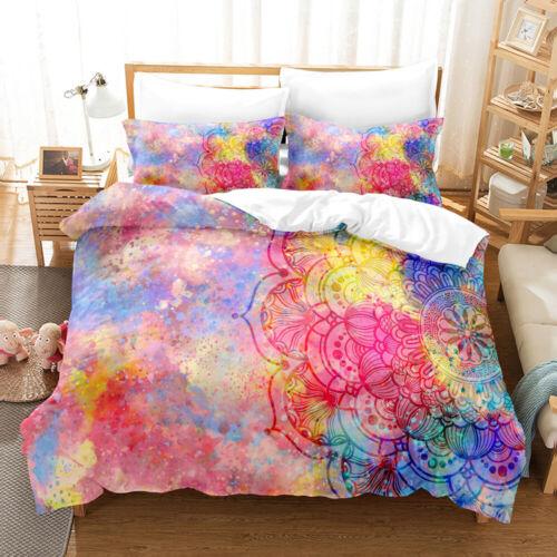 Oriental Mandala Doona Quilt Duvet Cover Set Double/Queen/King Bedding Set Gift