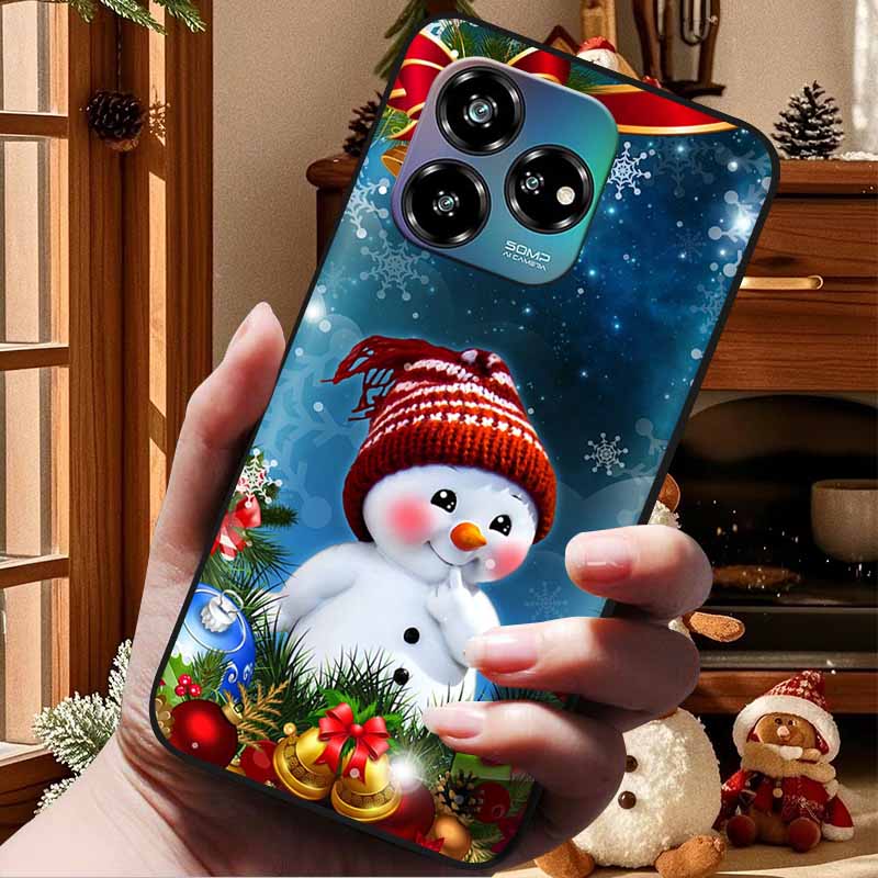 Christmas Lovely Cover For ZTE Axon 60 Lite Case  Axon60 50 40 Lite Pro Ultra 30 Soft Silicone TPU Phone Case For ZTE Axon 60 4G