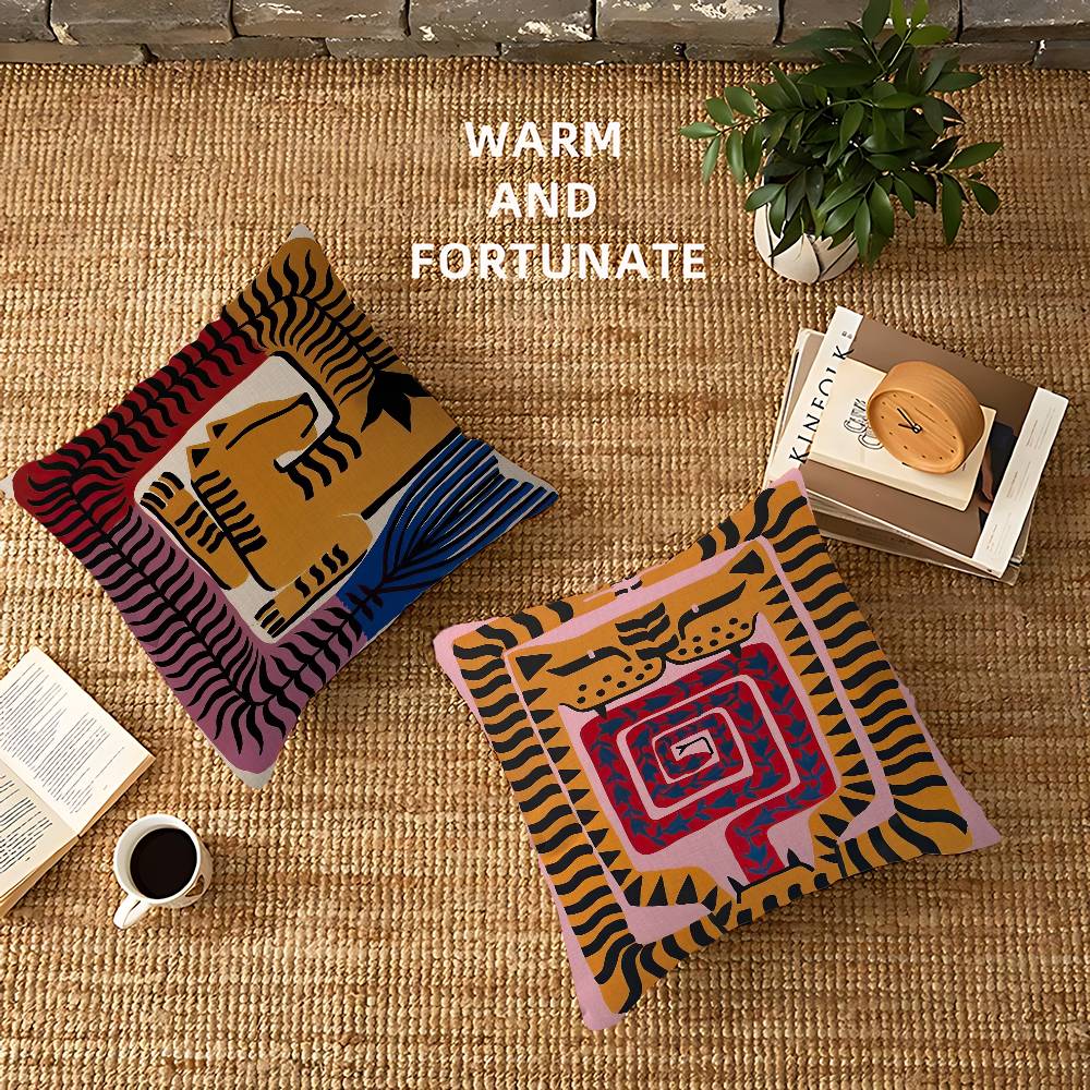 Ancient Egypt Colorful Abstract Nordic Cushion Cover Pillow Cover Decor Pillowcase Printed Cushion Case For Couch