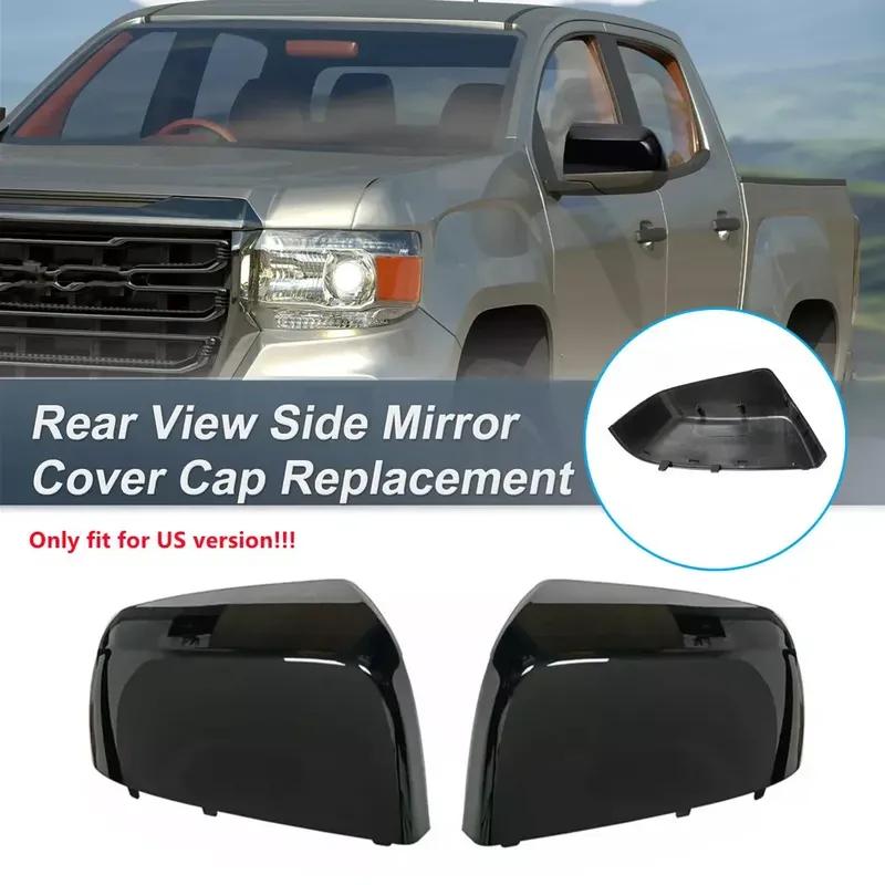 Pair Replacement Rearview Side Mirror Covers for Chevrolet Colorado GMC Canyon 2014- Rear View Mirror Cover Accessories