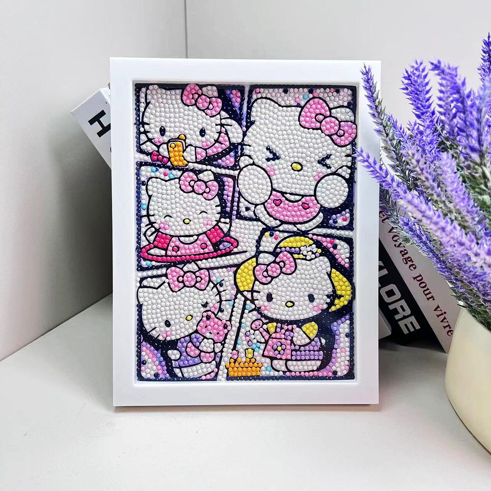 17 * 22Cm Cartoon Diamond Painting Children'S Puzzle Handmade Diy Year Of The Horse Living Room Sticker Decorative Painting