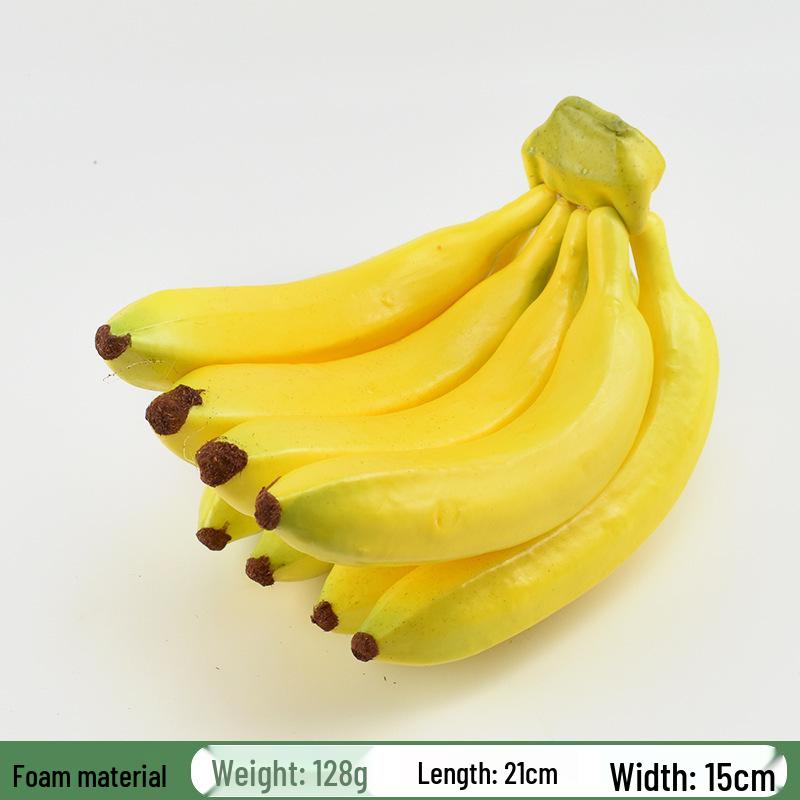 Plastic PU Banana Model for Display and Teaching Props