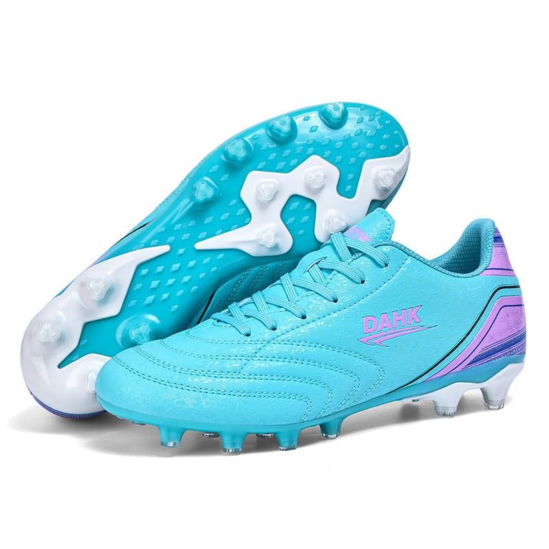 Youth Adult Soccer Cleats TF Turf Shoes Grass Artificial Field Training Competition Low Cut Synthetic Leather