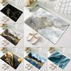 Marble Gold Vein Foil Modern Luxury Carpet Mat Rug Non Slip Easy Clean Home Decor for Bathroom Bedroom Entryway Door