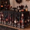Halloween Table Skirt With Waterproof Dustproof Decor Dining 140-275cm Length