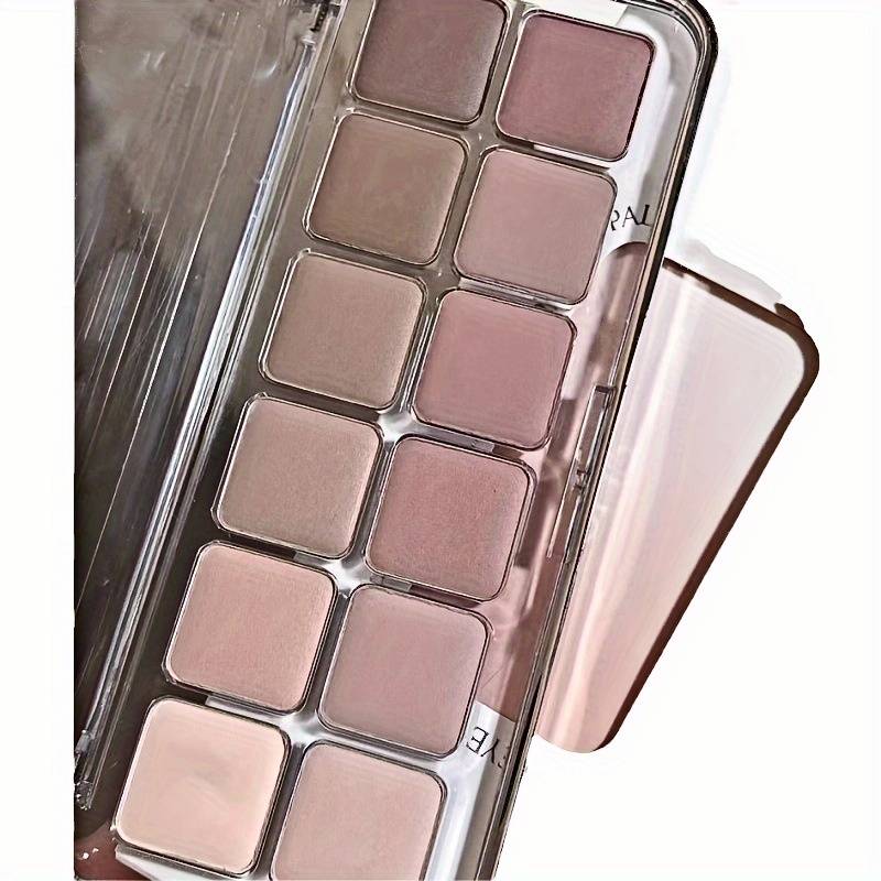 Paleta 12 kolorów cieni do powiek Nisko nasycona, matowa, brązowa, nude, paleta cieni do powiek, długotrwały makijaż oczu, prezent dla kobiet