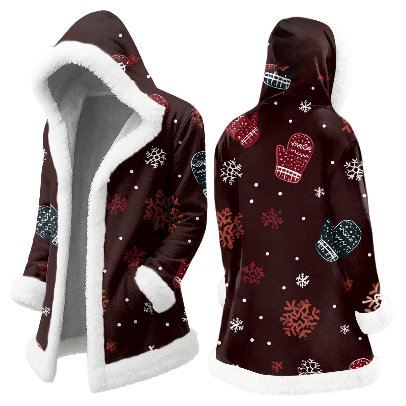 Men s Casual Christmas Print Jacket L