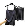 Modal Cotton Tank & Shorts Pajama Set: Women's Loose Slimming Summer Sleepwear Two-Piece