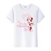 Casual Unisex Cartoon Minnie Tshirt Mickey Mouse Tops Graphic Clothes Summer Blouses T-shirt White 2000s Tees
