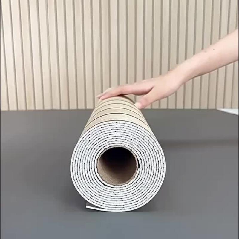 1 Roll Self-adhesive Wall Tiles Stickers Wood Grain Wallpaper Bedroom Kitchen Bathroom Living Room Decor Waterproof Wall Tiles