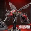 Elektronische Bausteine Mechanisches Mücken-Montagespielzeug DIY 3D Rote Robotische Insektenkreatur Bausteine Heimdekoration für Erwachsene Kinder