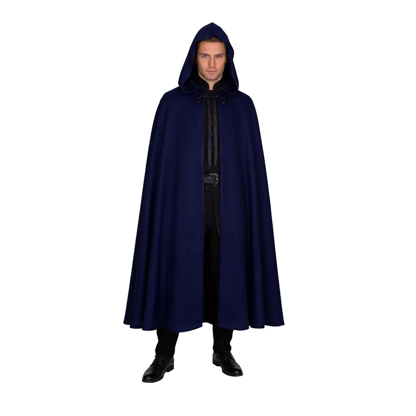 

Hooded Cloak Costume Long Cape with Tie Closure Lightweight Fabric for Cosplay Halloween and Themed Events Multi Size Options Available One Size