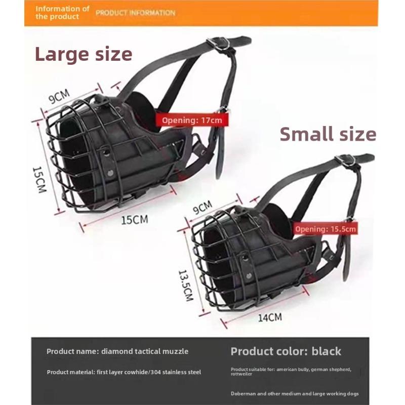 Dog Muzzle Medium and large dogs can adjust the mouth cage anti-bite and anti-barking non-toxic and breathable and do not fall