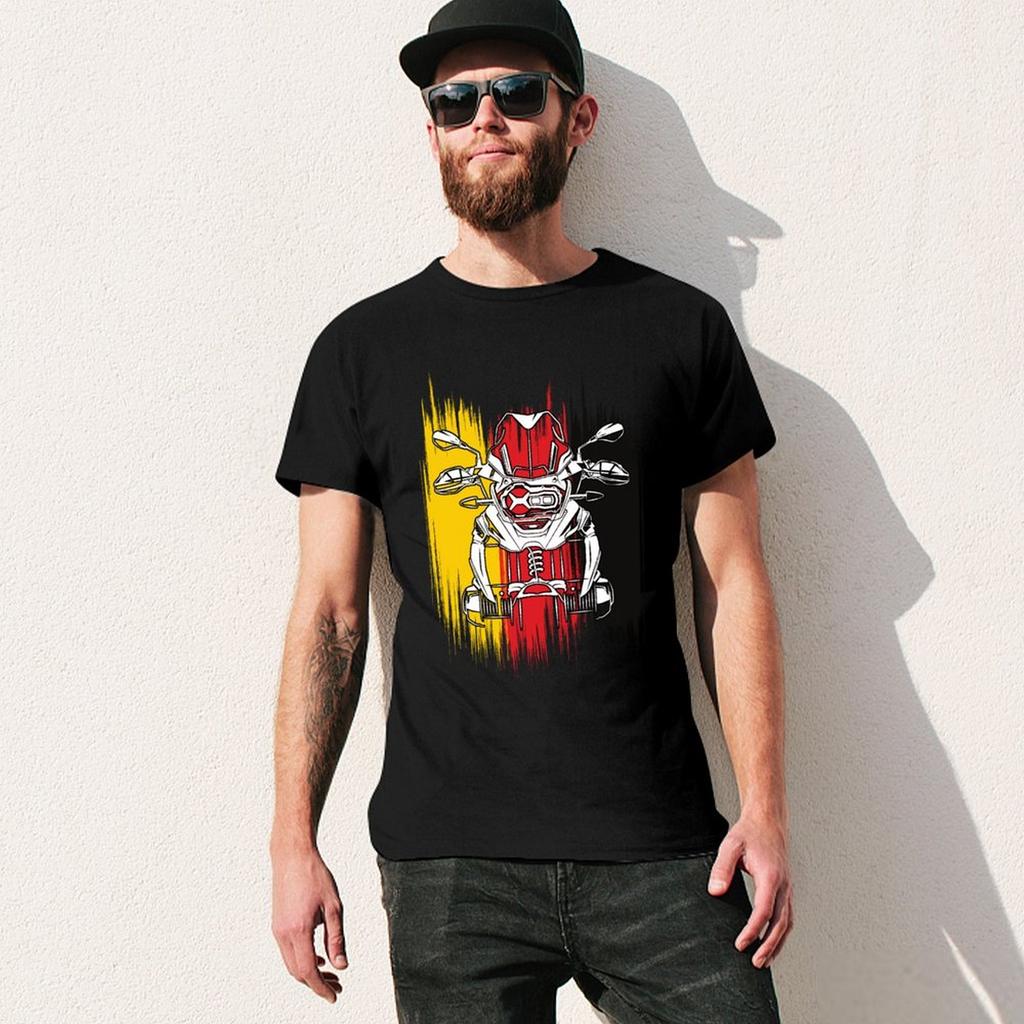 Adventure Motorbike 1250 GS Motorcycle Adventure Rider German Flag 1200 T-Shirt kawaii clothes t shirt for men