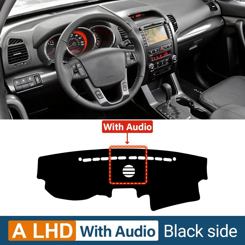 

Для Kia Sorento 2 XM 2009 2010 2011 2012 Крышка приборной панели автомобиля, защитный коврик от солнца, анти-УФ-излучения, нескользящий анти-УФ-мат