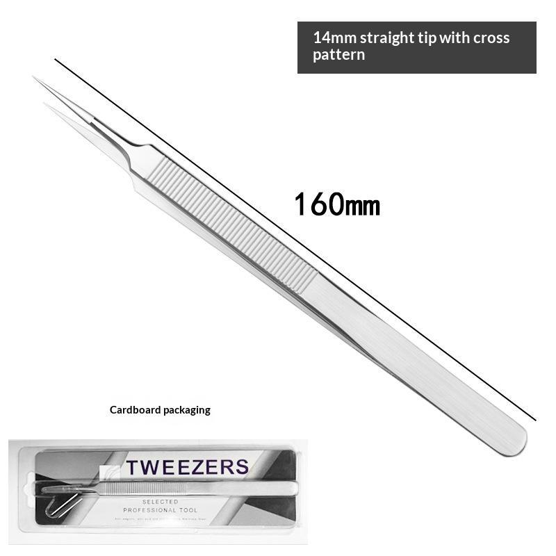 Stainless Steel Precision Tweezers Anti-Static Rust-Proof for Industrial Flying Wire Phone Repair Craft Jewelry Making