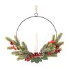 Simulation Of Frost Grass Vine Circle Bottom With Green Plants, Water Grass Vine Circle Flower Wreath,Shipping Without Battery