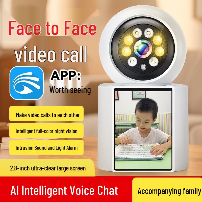 4G Wireless Indoor Surveillance Camera with Night Vision & Voice Video 360°