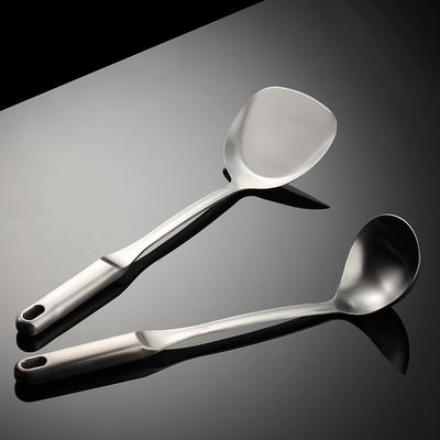304 paslanmaz çelik düz içi boş saplı spatula yulaf lapası kaşığı zımparalama yaratıcı yeni mutfak kızartma spatulası ev hediyesi