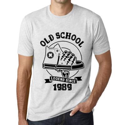 Maglietta vintage da uomo Maglietta grafica Old School All Star Since 1989 Vintage White