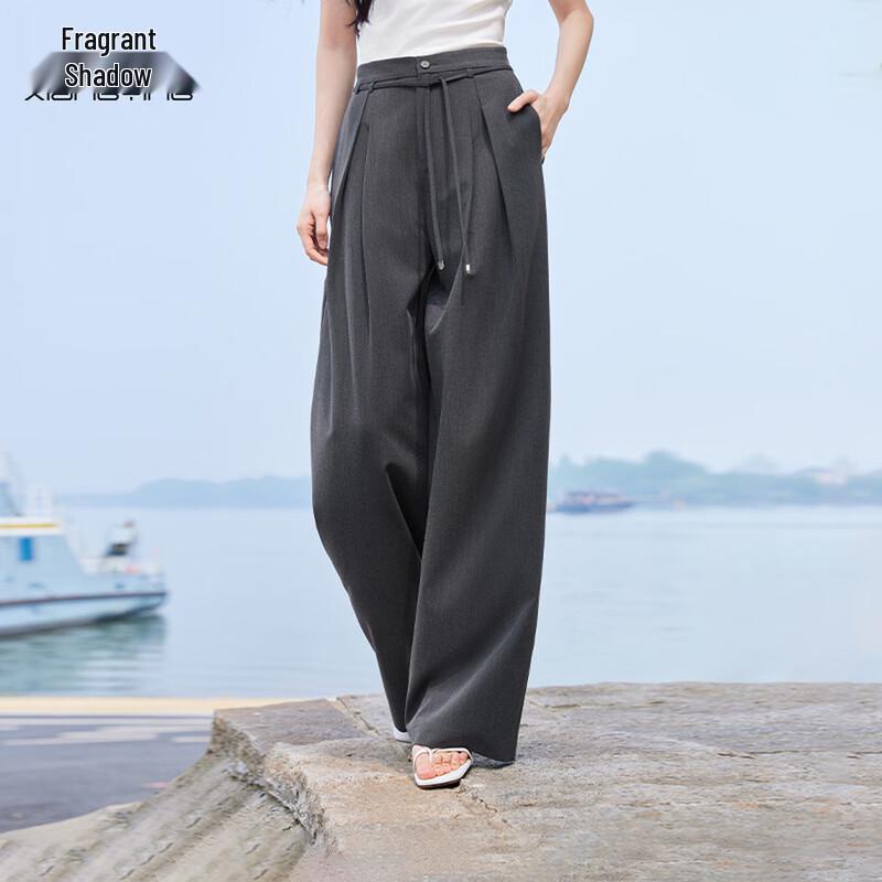 Women s Relaxed Fit Wide-Leg Suit Trousers S