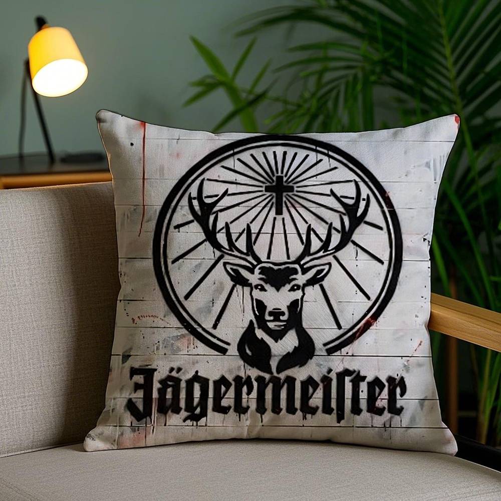 J-Jager-M-Meisters-S Pillow Case Sofa Short Plush Double-Sided Hd Printing Room Home Office Gift Cushion Cover
