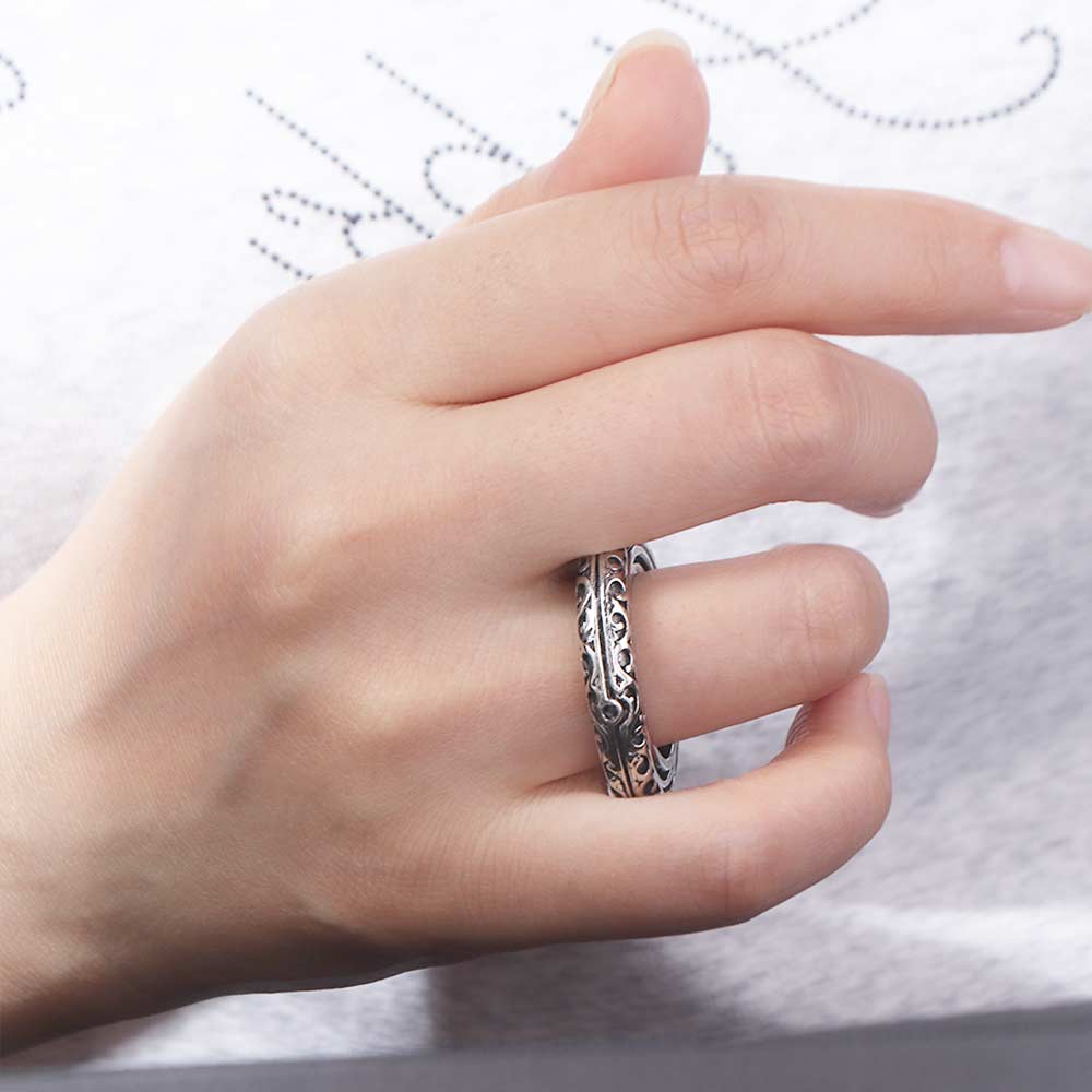 Rotating Planet Astronomical Ball Ring Universe Sphere Astronomy Ball Rings  Jewelry Gift