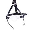 48mm Big Ball Gag Faux Leather Head Harness Mask Opened Mouth Adult Sex Toys