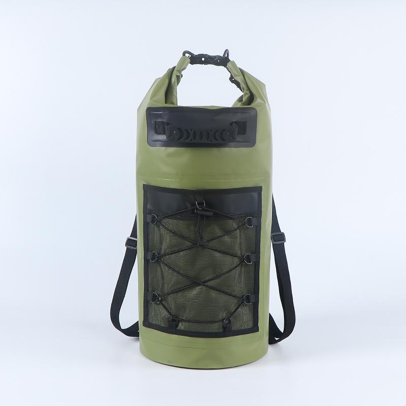 Waterproof bag camping beach swimming diving net material large capacity waterproof bucket bag camping