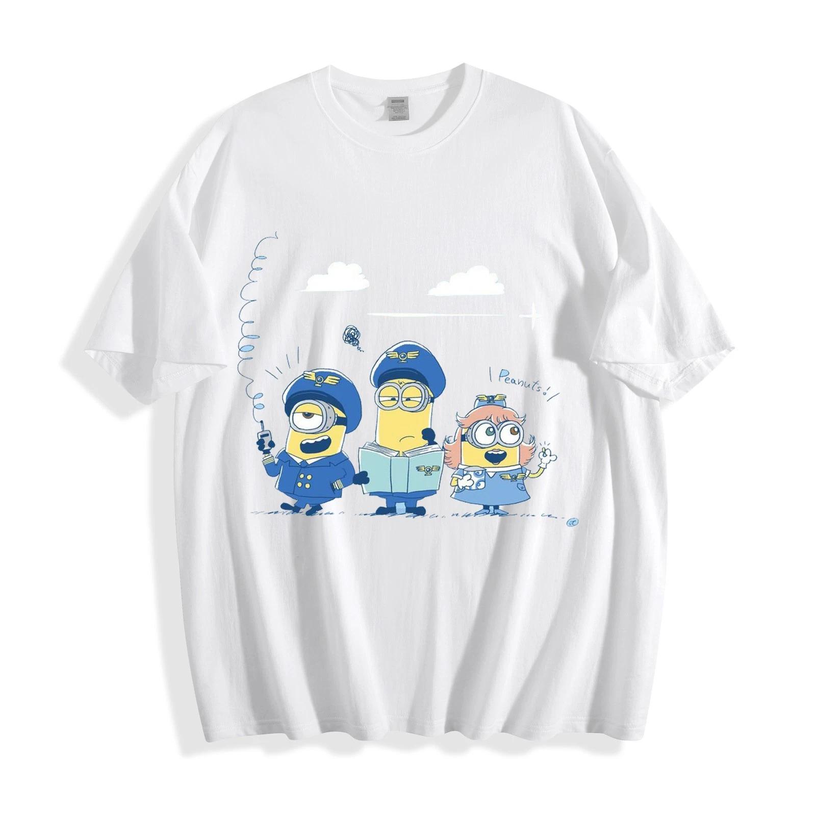 Minions Pilot Crew Tee - Despicable Me Airplane Adventure Funny T-Shirt S