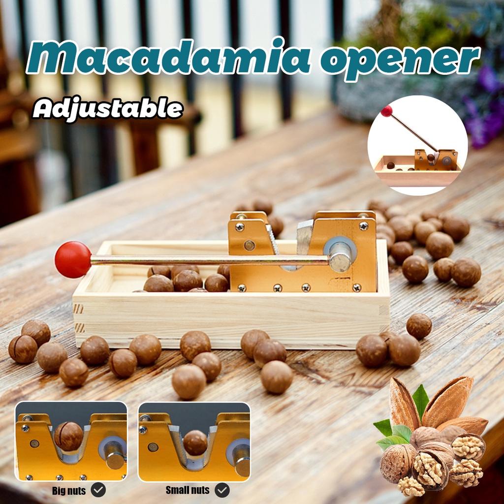 Nut Tweezers Macadamia Opener Peeling Machine 9.8" With Durable Metal Handle For Almonds Hazelnuts Heavy Duty Nutcracker