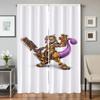 Home Interior Kitchen Curtains for Living Room 2 Pieces Blackout Curtains Door Curtain P-pokemon-n Partition Bedroom Decoration
