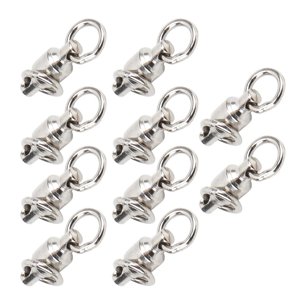10PCS Bird Foot Rings Stainless Steel Parrots Leg Training Activity Rings for Pet Training
