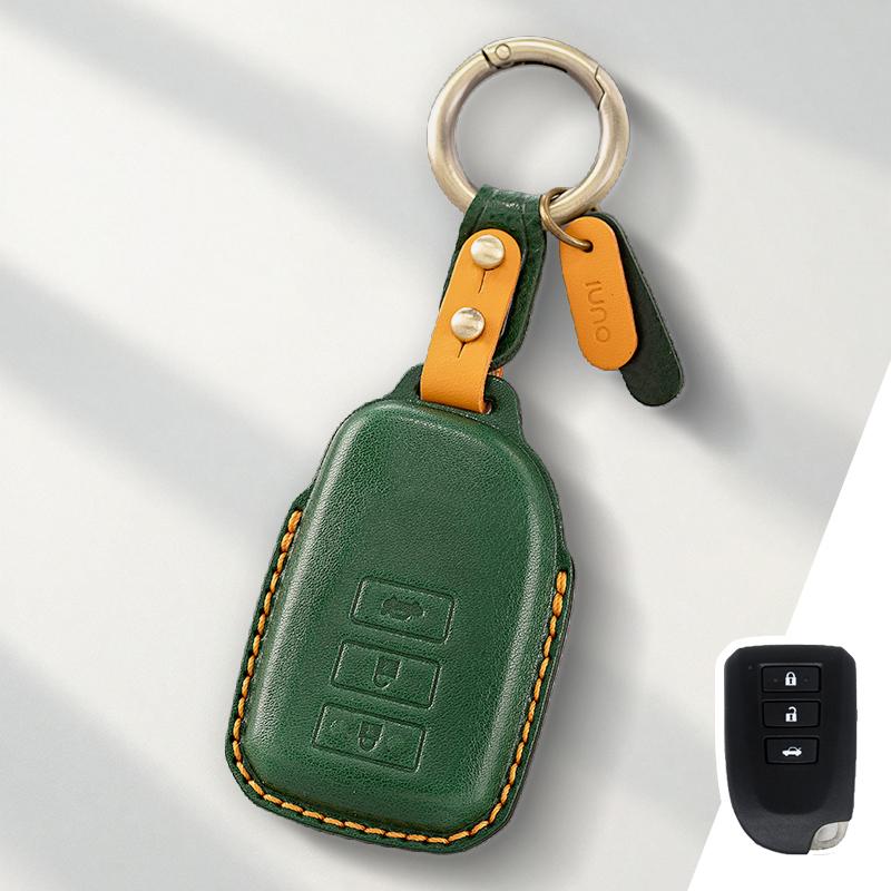 Genuine Leather Protector for Old Toyota Highlander Land Cruiser Lexus Key Case Cover Fob