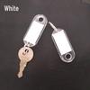 Transparent Colored Plastic Key and Luggage Tag with Hotel Number Classification