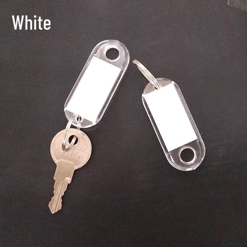 Transparent Colored Plastic Key and Luggage Tag with Hotel Number Classification
