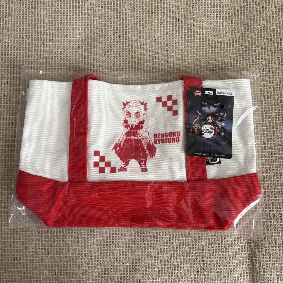 

[USED] Rare Demon Slayer mini tote bag featuring Kyojuro Rengoku