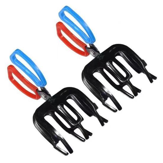 1/2Pcs 3 Claw Fish Gripper with Ergonomic Handle Non-Slip Portable Metal Fishing Pliers Gripper Multifunctional Fish Grips Clamp