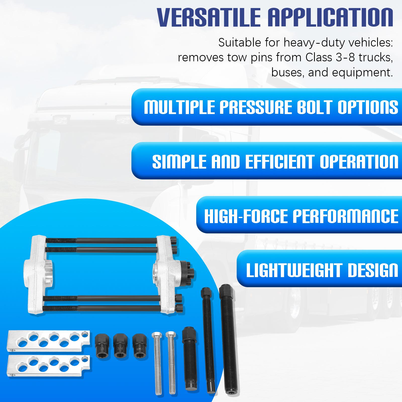 

King Pin Press Sturdy Repair Tool Heavy Duty Semi Trucks Accessories for Semi Trucks for Class 3-8 Transportation Equipment United States