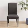 Solid Color Chair Covers Elastic Dining Room Seat Cover Washable Chair Protective Case for Restaurant Wedding Banquet Light Gray